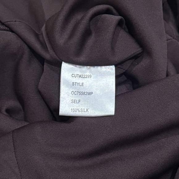 Tadashi Collection Elegant 100% Silk Tiered Cocktail Old Money Party Dress 10P - Picture 9 of 12